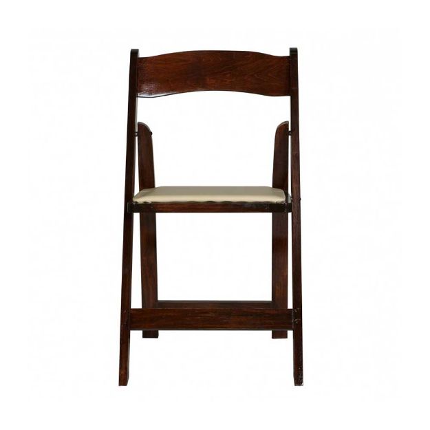 Wood Folding Rental Chairs Fruitwood JMS Tents