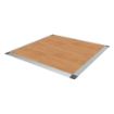 12' x 12' wood dance floor with aluminum safety edging.
