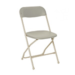 Plastic Folding Chair - Bone [-$75.00 ]