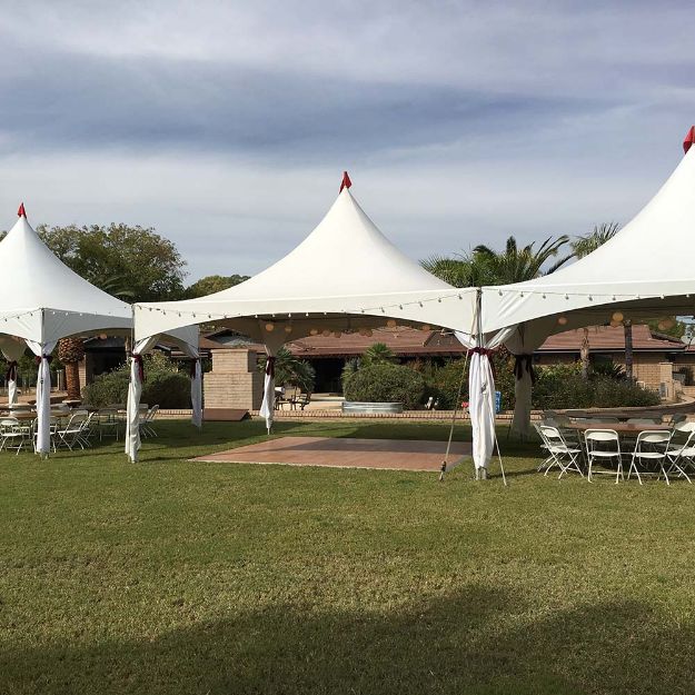 80 Guest Rectangle Rental Tent Package by JMS Tents