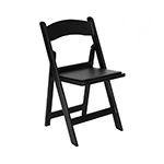 Resin Folding Chair - Black [+$3.15 ]