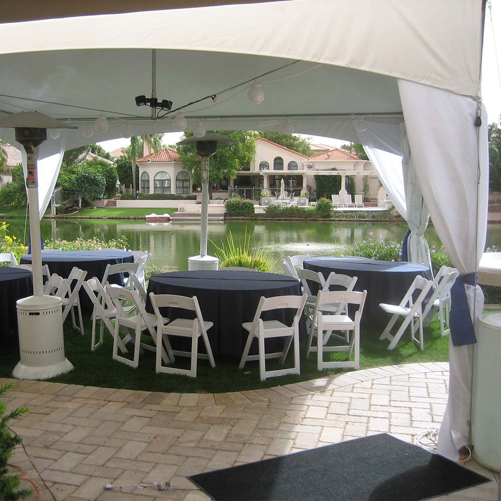 Ribbon Cutting Tent Rental Package for 32 Guests