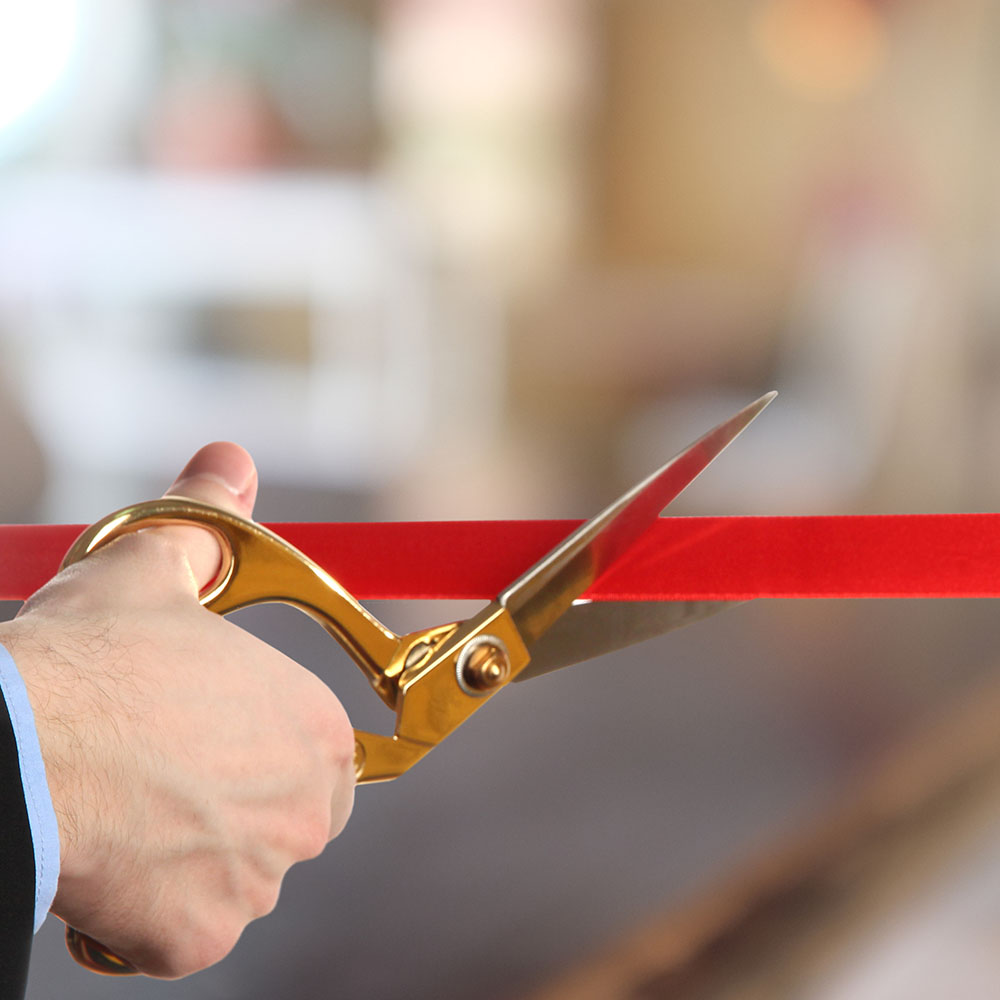 Grand Opening Ceremonial Scissors-Extra Large Rental with Free
