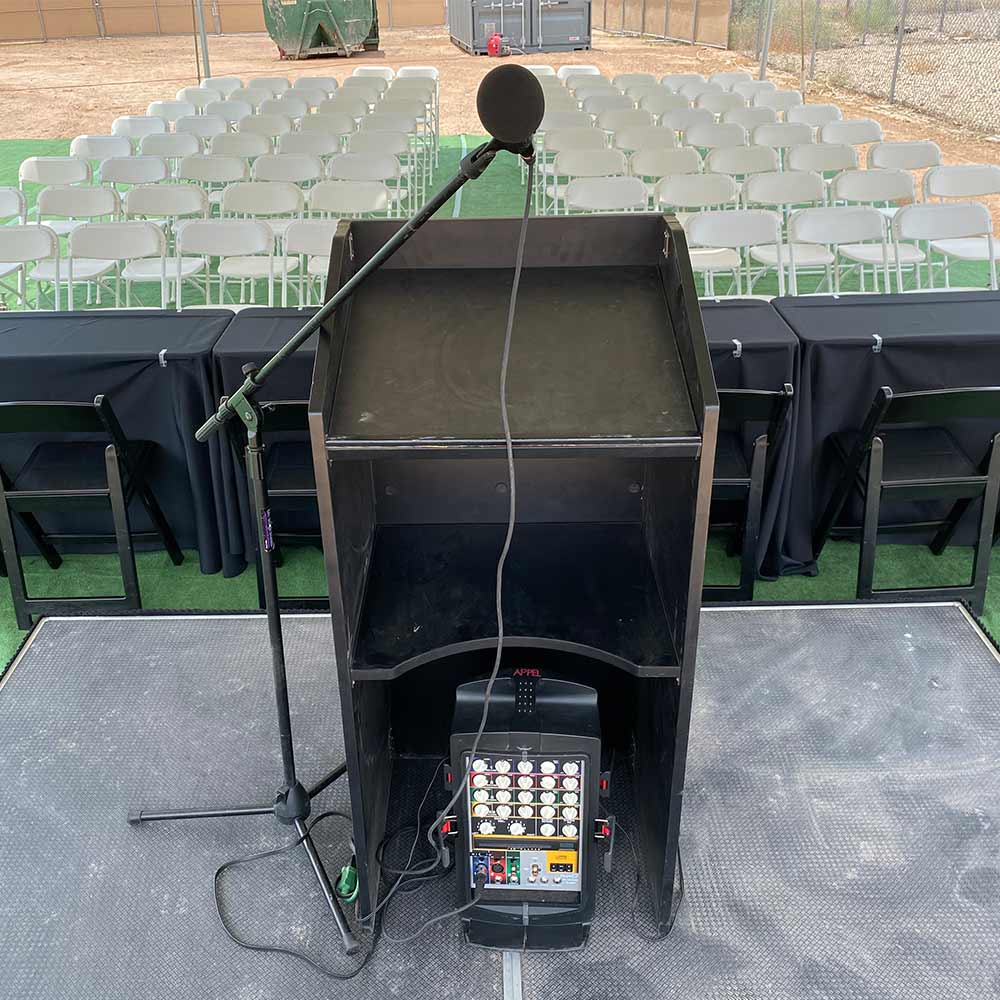 8' x 8' Rentable Aluminum Event Stage | JMS Tents