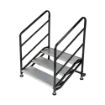 Sturdy stair attachment for easy and safe aluminum stage access.