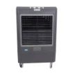 Front of a Hessaire 5300 portable swamp cooler for delivering 13,500 CFM of cool air.