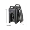 2.5 gallon insulated beverage dispenser dimensions and weight