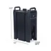 5 gallon insulated beverage dispenser dimensions and empty weight